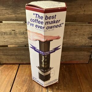 AeroPress Clear Coffee Maker with Filters Camping Aerobie A80 New